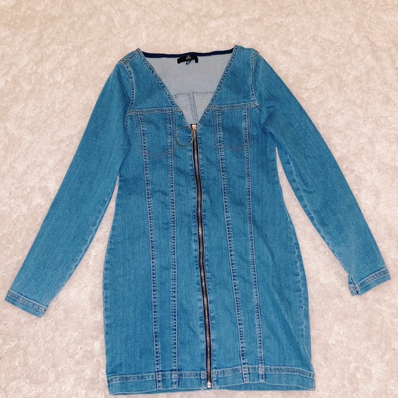 Missguided denim dress size 8 - Picture 2 of 3